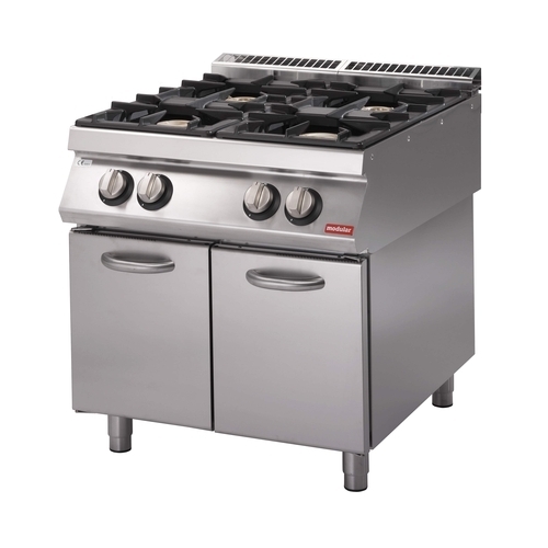 Cucina a gas 4 fuochi bacinelle smaltate serie 70 PK Modular