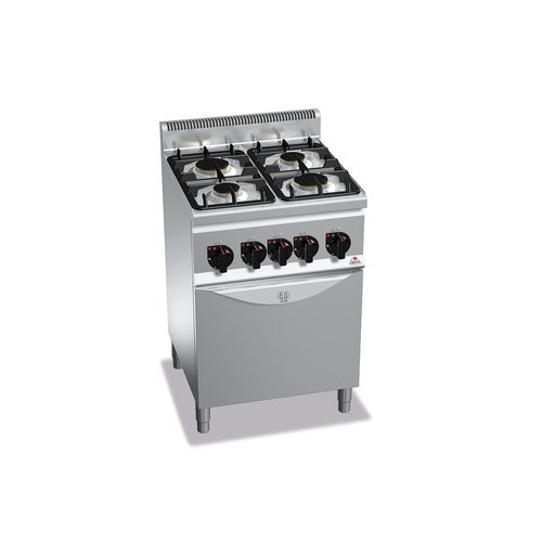 Cucina a gas 4 fuochi con forno light power 